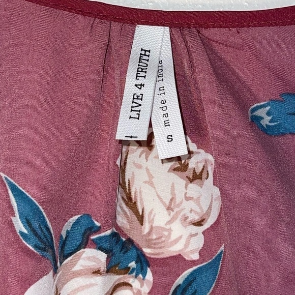 🌻 Live 4 Truth Floral Kimono wrap dress. Size small GUC - Picture 6 of 8